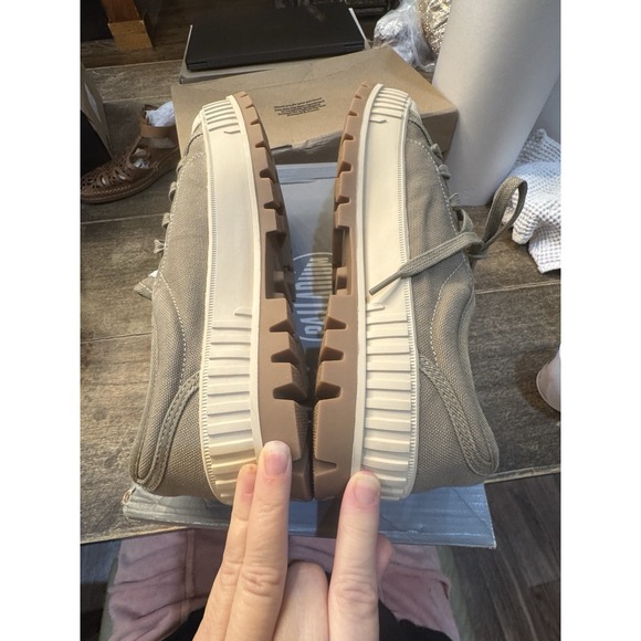 Palladium Unisex-Adult Plshock Og U Hi-Top Trainers Dusky Green Size 10 M 11.5 W - Picture 5 of 10